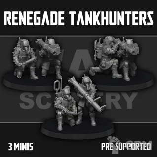 Описание картинки Renegade Tankhunters от Manufactorum76 по цене 1 000руб | Свободный Рынок Миниатюр - СРМ