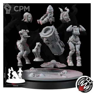 Описание картинки RENEGADES OF EXCESS RAPTURE BARRAGE WEAPON TEAMS (NSFW) от PocketSized Prints по цене 850руб | Свободный Рынок Миниатюр - СРМ