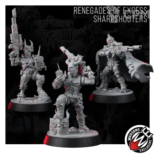 Описание картинки RENEGADES OF EXCESS SHARPSHOOTERS от Manufactorum76 по цене 500руб | Свободный Рынок Миниатюр - СРМ