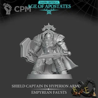 Описание картинки EmpyreanFausts_ShieldCaptain от R.E.print по цене 450руб | Свободный Рынок Миниатюр - СРМ