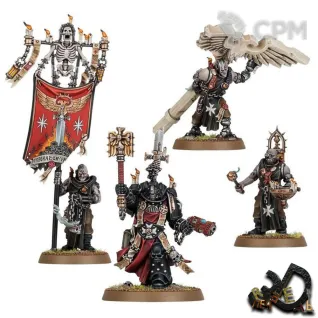 Описание картинки Chaplain Grimaldus &amp; Retinue от R.E.print по цене 680руб | Свободный Рынок Миниатюр - СРМ