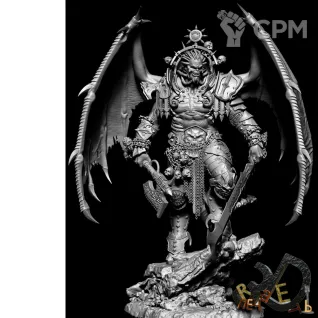 Описание картинки The Daemon Primarch Angron от R.E.print по цене 1 890руб | Свободный Рынок Миниатюр - СРМ
