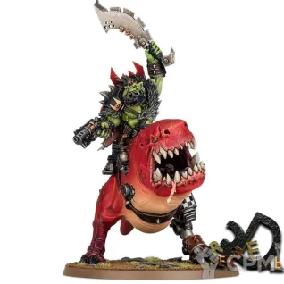 Описание картинки Beastboss on Squigosaur от R.E.print по цене 1 000руб | Свободный Рынок Миниатюр - СРМ