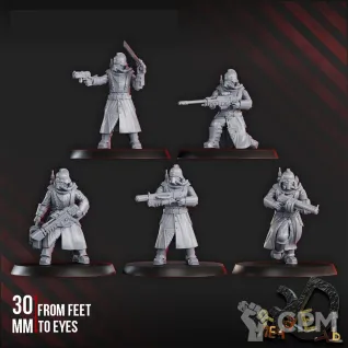 Описание картинки Death Division Grenadier Squad от R.E.print по цене 790руб | Свободный Рынок Миниатюр - СРМ