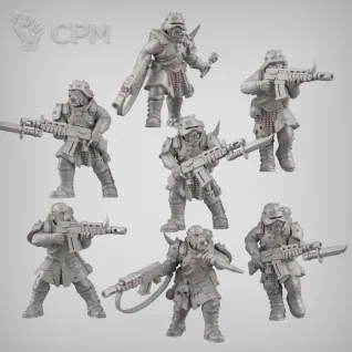 Описание картинки 10x Ренегаты  / Heretic Guard от 3Д печать миниатюр по цене 1 549руб | Свободный Рынок Миниатюр - СРМ