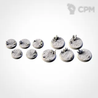 Описание картинки Набор из 22 баз "Кристаллы Ксеносов " от 3Д печать миниатюр по цене 3 792руб | Свободный Рынок Миниатюр - СРМ