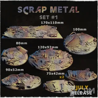 Описание картинки Scrap Metal Топперы от Studio Cockatoo по цене 3 850руб | Свободный Рынок Миниатюр - СРМ