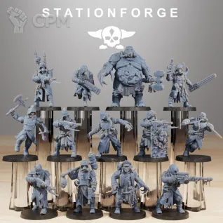 Описание картинки +Corrupted Guard + Культисты от WastelandMiniatures по цене 920руб | Свободный Рынок Миниатюр - СРМ