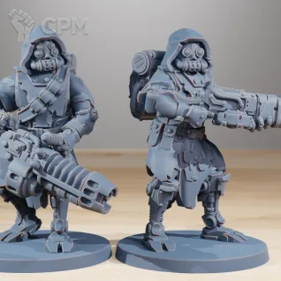 Описание картинки Skitarii Rangers x20 от 3Д печать миниатюр по цене 2 993руб | Свободный Рынок Миниатюр - СРМ