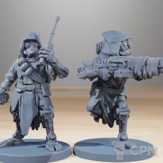 Описание картинки Skitarii Rangers x20 от 3Д печать миниатюр по цене 2 993руб | Свободный Рынок Миниатюр - СРМ