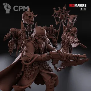 Описание картинки Командный отряд Еретиков от 3D Wargaming по цене 650руб | Свободный Рынок Миниатюр - СРМ