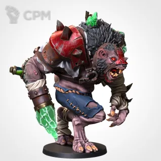 Описание картинки Skaven Warlord on Rat Ogre Bonebreaker от Daniilfedyakov по цене 800руб | Свободный Рынок Миниатюр - СРМ