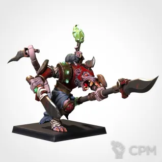 Описание картинки Skaven Warlord on Rat Ogre Bonebreaker от Daniilfedyakov по цене 800руб | Свободный Рынок Миниатюр - СРМ