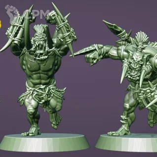 Описание картинки Savage Orc Team от Daniilfedyakov по цене 4 400руб | Свободный Рынок Миниатюр - СРМ