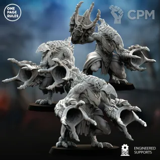 Описание картинки Disciples of Tzeentch - Flamers of Tzeentch от 3Д печать миниатюр по цене 1 138руб | Свободный Рынок Миниатюр - СРМ