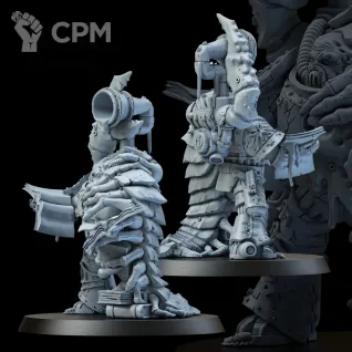 Описание картинки Миниатюра глубинный десантник Cчетовод, Tallyman от Brother Ork по цене 580руб | Свободный Рынок Миниатюр - СРМ