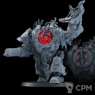 Описание картинки Миниатюра Дредноут глубинных десантников, Helbrute от Brother Ork по цене 1 740руб | Свободный Рынок Миниатюр - СРМ