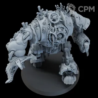 Описание картинки Миниатюра Дредноут глубинных десантников, Helbrute от Brother Ork по цене 1 740руб | Свободный Рынок Миниатюр - СРМ