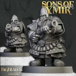Описание картинки Dwarf Thundereres от 3Д печать миниатюр по цене 1 873руб | Свободный Рынок Миниатюр - СРМ
