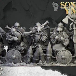 Описание картинки Dwarf Thundereres от 3Д печать миниатюр по цене 1 873руб | Свободный Рынок Миниатюр - СРМ