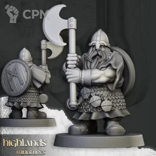 Описание картинки Dwarf two-handed Warriors от 3Д печать миниатюр по цене 986руб | Свободный Рынок Миниатюр - СРМ