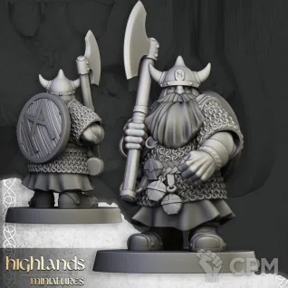 Описание картинки Dwarf two-handed Warriors от 3Д печать миниатюр по цене 986руб | Свободный Рынок Миниатюр - СРМ