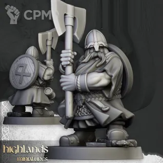 Описание картинки Dwarf two-handed Warriors от 3Д печать миниатюр по цене 986руб | Свободный Рынок Миниатюр - СРМ
