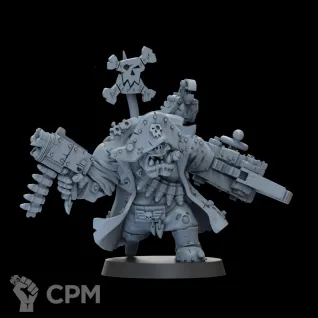 Описание картинки Миниатюра Орк Флибустьер, Ноб (Nob), Flash Gitz от Brother Ork по цене 580руб | Свободный Рынок Миниатюр - СРМ