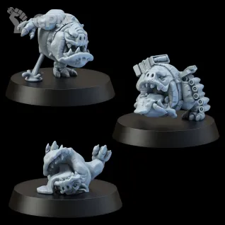 Описание картинки Набор миниатюр Сквиги, Squigs от Brother Ork по цене 1 160руб | Свободный Рынок Миниатюр - СРМ