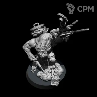 Описание картинки Миниатюра Орк Док Криппла, Painboss от Brother Ork по цене 760руб | Свободный Рынок Миниатюр - СРМ