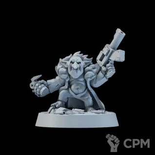 Описание картинки Миниатюра Гретчин Босс коротышка, Gretchin от Brother Ork по цене 300руб | Свободный Рынок Миниатюр - СРМ