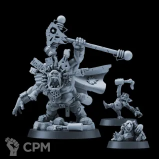 Описание картинки Миниатюра Орк Вирдбой, Weirdboy от Brother Ork по цене 870руб | Свободный Рынок Миниатюр - СРМ