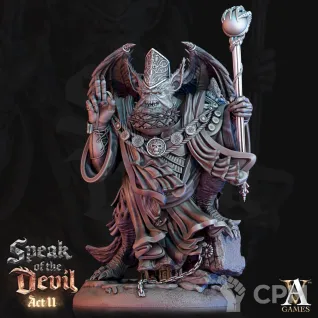 Описание картинки Herald of Dark Gods от Studio Cockatoo по цене 242руб | Свободный Рынок Миниатюр - СРМ