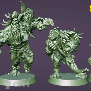 Описание картинки Savage Orc Team от Daniilfedyakov по цене 4 400руб | Свободный Рынок Миниатюр - СРМ