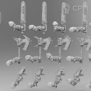 Описание картинки Chaos Space Marines Legionaries (10 шт) от Studio Cockatoo по цене 1 815руб | Свободный Рынок Миниатюр - СРМ
