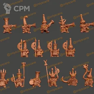 Описание картинки Retro Chaos Dwarfs от MrMetalHorror по цене 1 000руб | Свободный Рынок Миниатюр - СРМ