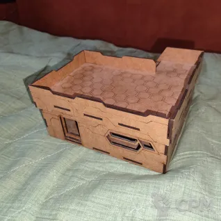 Описание картинки Фанерное здание от Marcus по цене 550руб | Свободный Рынок Миниатюр - СРМ