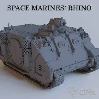 Описание картинки Набор миниатюр Warhammer 40000 Adeptus Astartes: Rhino / Космодесант: Рино от Лавка Приключенца по цене 1 449руб | Свободный Рынок Миниатюр - СРМ