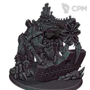 Описание картинки Tyranids - Exocrine Pose B от 3D Print Workshop по цене 2 070руб | Свободный Рынок Миниатюр - СРМ