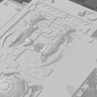 Описание картинки Slaanesh rhino от Destr по цене 1 500руб | Свободный Рынок Миниатюр - СРМ