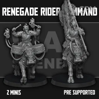 Описание картинки Renegade Riders Command от Manufactorum76 по цене 800руб | Свободный Рынок Миниатюр - СРМ