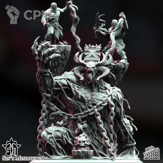 Описание картинки Wrath of War Greater Daemon от Manufactorum76 по цене 5 000руб | Свободный Рынок Миниатюр - СРМ