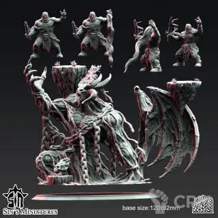 Описание картинки Wrath of War Greater Daemon от Manufactorum76 по цене 5 000руб | Свободный Рынок Миниатюр - СРМ