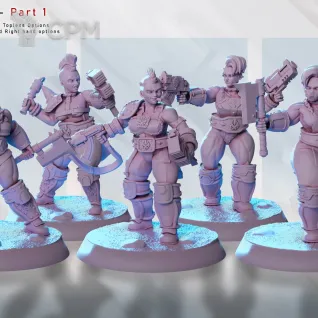 Описание картинки Rivet Queen Gang от PocketSized Prints по цене 800руб | Свободный Рынок Миниатюр - СРМ