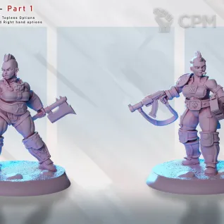 Описание картинки Rivet Queen Gang от PocketSized Prints по цене 800руб | Свободный Рынок Миниатюр - СРМ
