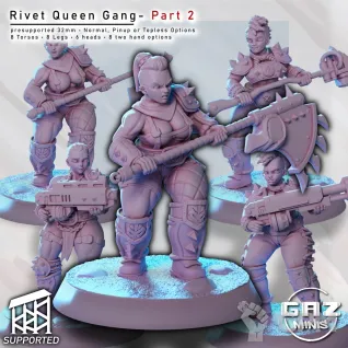 Описание картинки Rivet Queen Gang Part2 от PocketSized Prints по цене 800руб | Свободный Рынок Миниатюр - СРМ