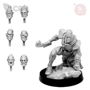 Описание картинки Набор голов "Starborn Ancients-01" от Артель W по цене 200руб | Свободный Рынок Миниатюр - СРМ