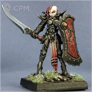 Описание картинки Casiatta Female Anti-Paladin от OldHammer Мастерская по цене 350руб | Свободный Рынок Миниатюр - СРМ