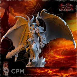 Описание картинки Azagoth, Prince of Mayhem от Naggaroth Night по цене 3 000руб | Свободный Рынок Миниатюр - СРМ