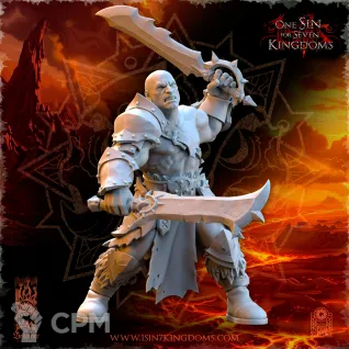 Описание картинки Barbarian Despoilers with Two Weapons от Naggaroth Night по цене 250руб | Свободный Рынок Миниатюр - СРМ